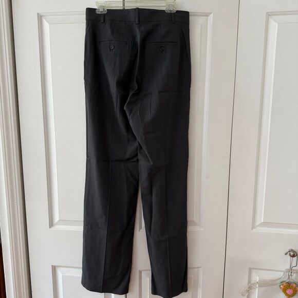 VINCE WIDE LEG TROUSER PANTS GREY NAVY - Picture 4 of 7